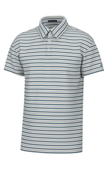 Humphrey Stripe Polo - Blue/Cream