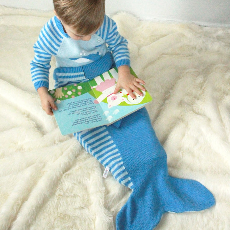 Whale Knit Blanket