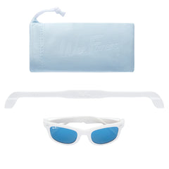 Polarized WeeFarers - White/Sky Blue