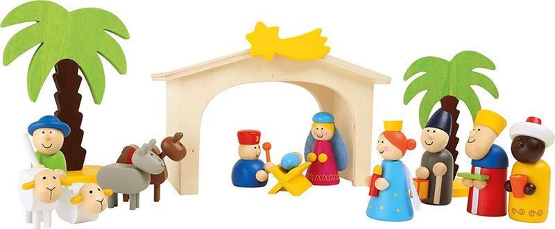 Wooden Nativity Playset