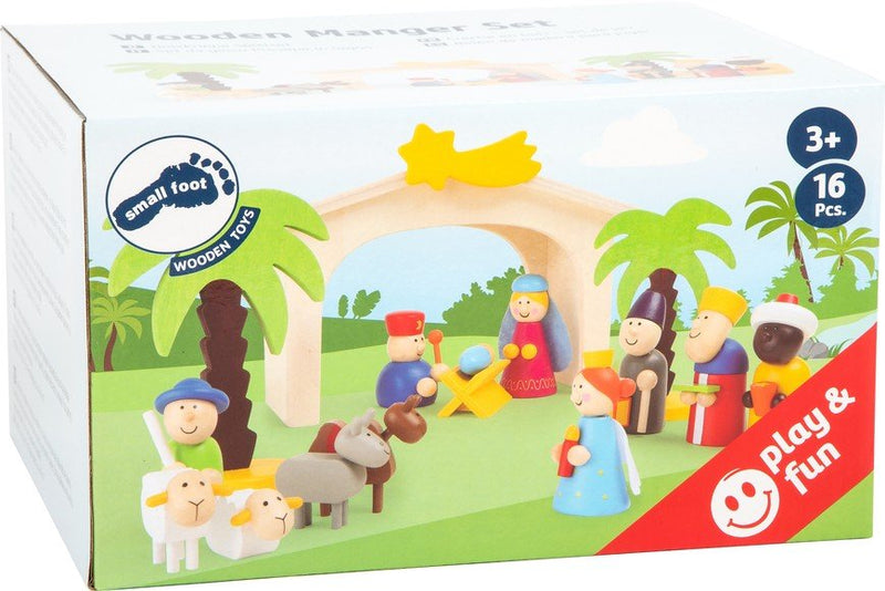 Wooden Nativity Playset