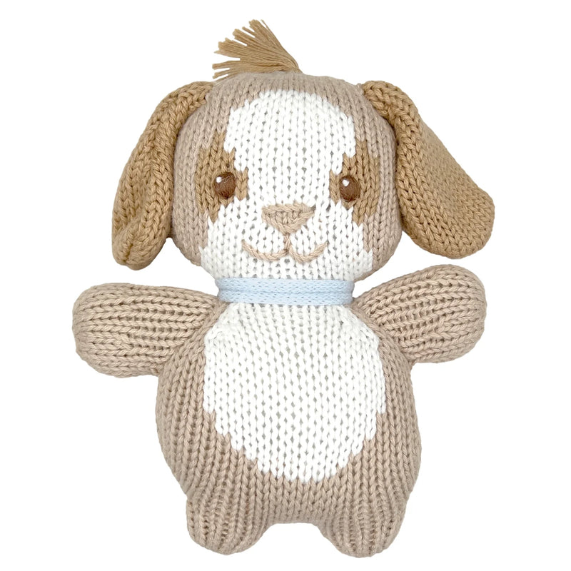 Blue Dog Zubaby Knit Rattle