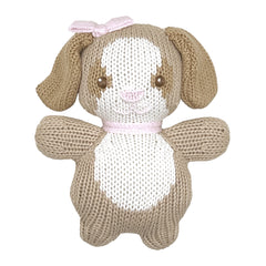 Pink Dog Zubaby Knit Rattle