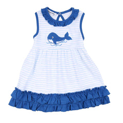 Blue Whale Dress Set