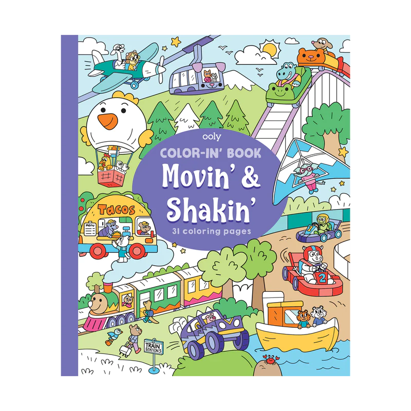 Movin and Shakin Coloring Book