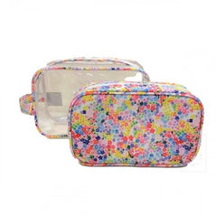 Duo Clear Bag - Meadow Floral
