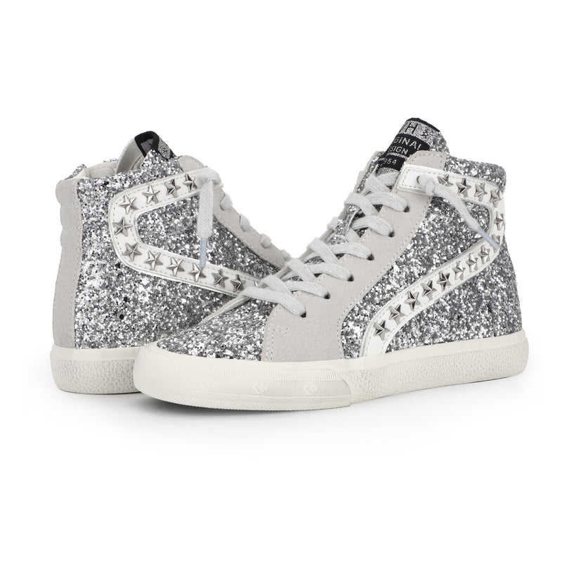 Marley Silver Sparkle Star Sneakers FINAL SALE