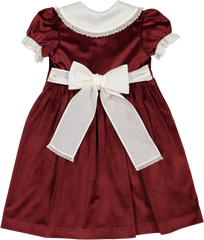Burgundy Velvet Dress