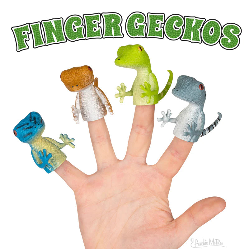 Gecko Finger Puppets