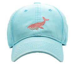 Whale Baseball Hat - Aqua