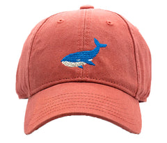 Whale Baseball Hat - Red