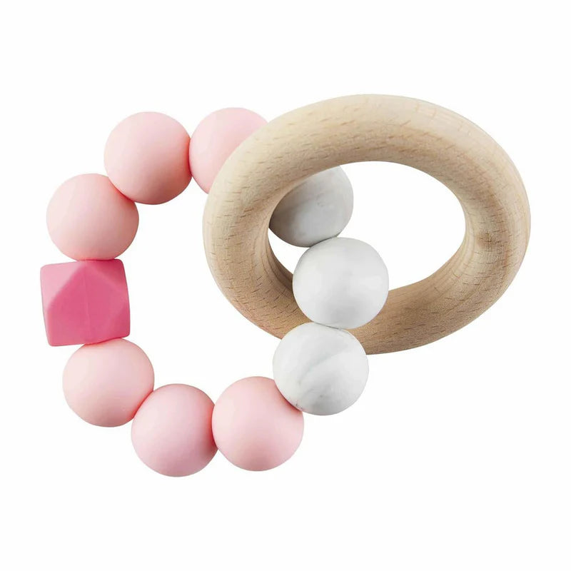 Pink Silicone Teether