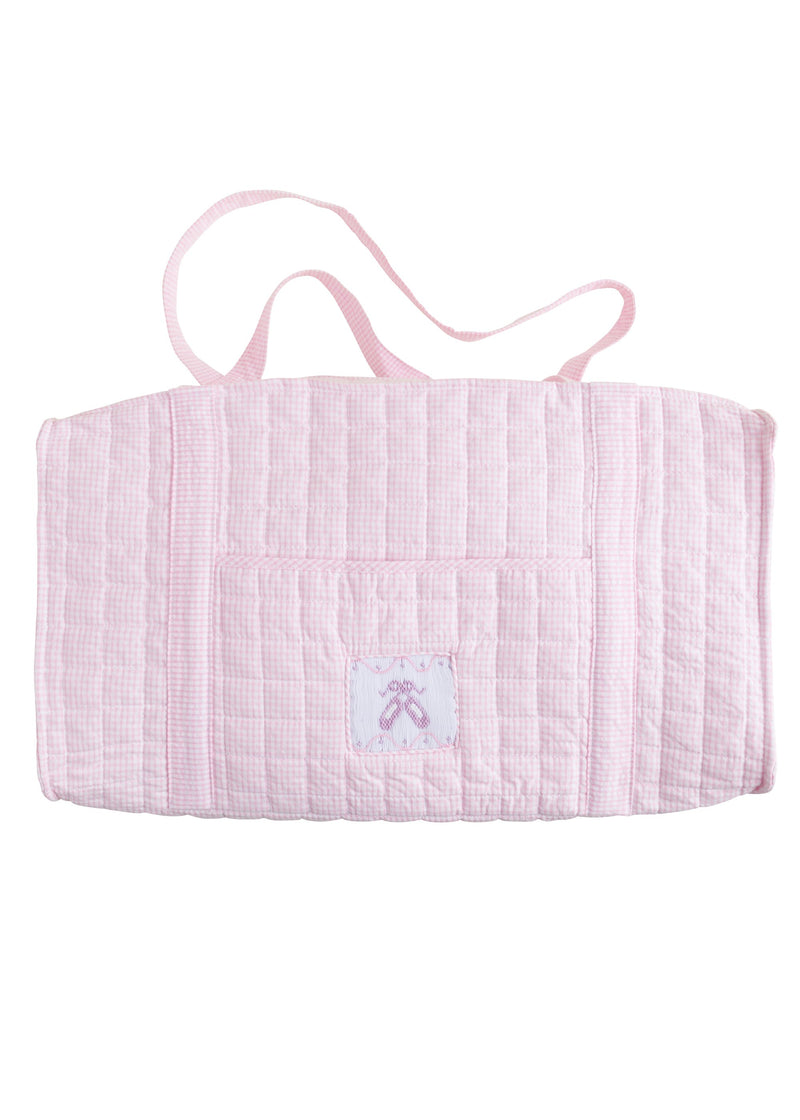 Quilted Luggage Duffle - Pink Ballet
