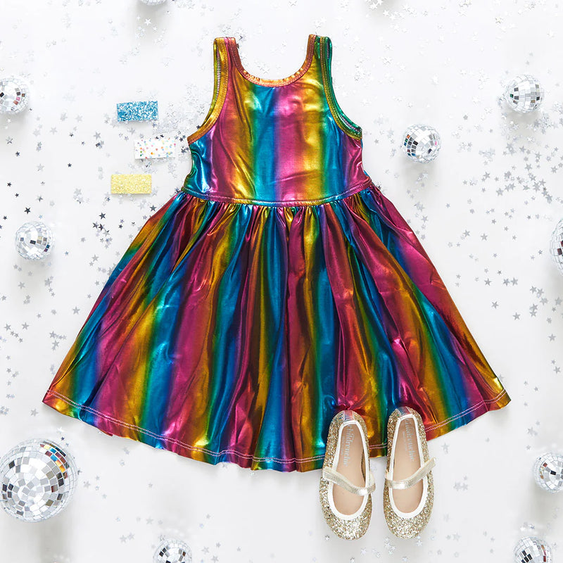 Liza Dress - Dark Rainbow
