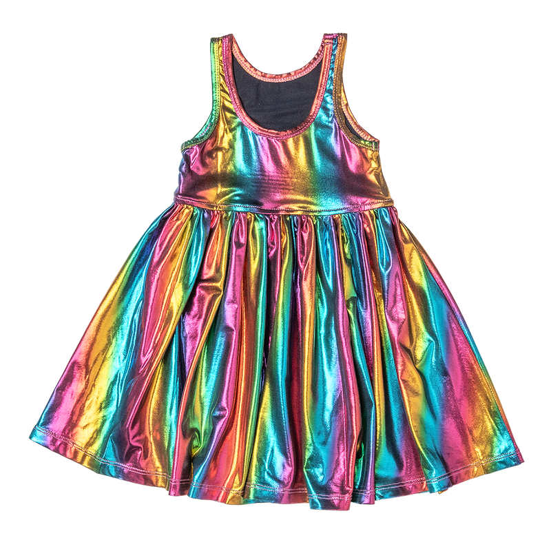 Liza Dress - Dark Rainbow