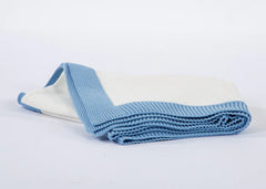 Knit Blanket w/ Rib Border