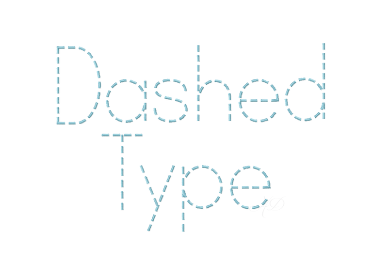 Dashed Type Font