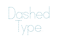 Dashed Type Font