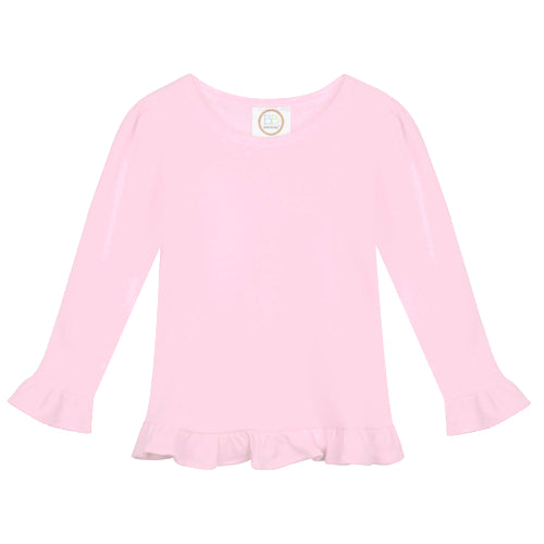 Girl's Long Sleeve Ruffle T-Shirt