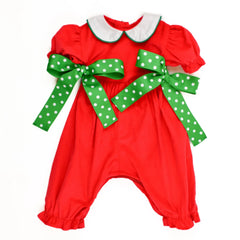 Red Bow Romper