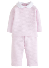 Quilted Pant Set Pink