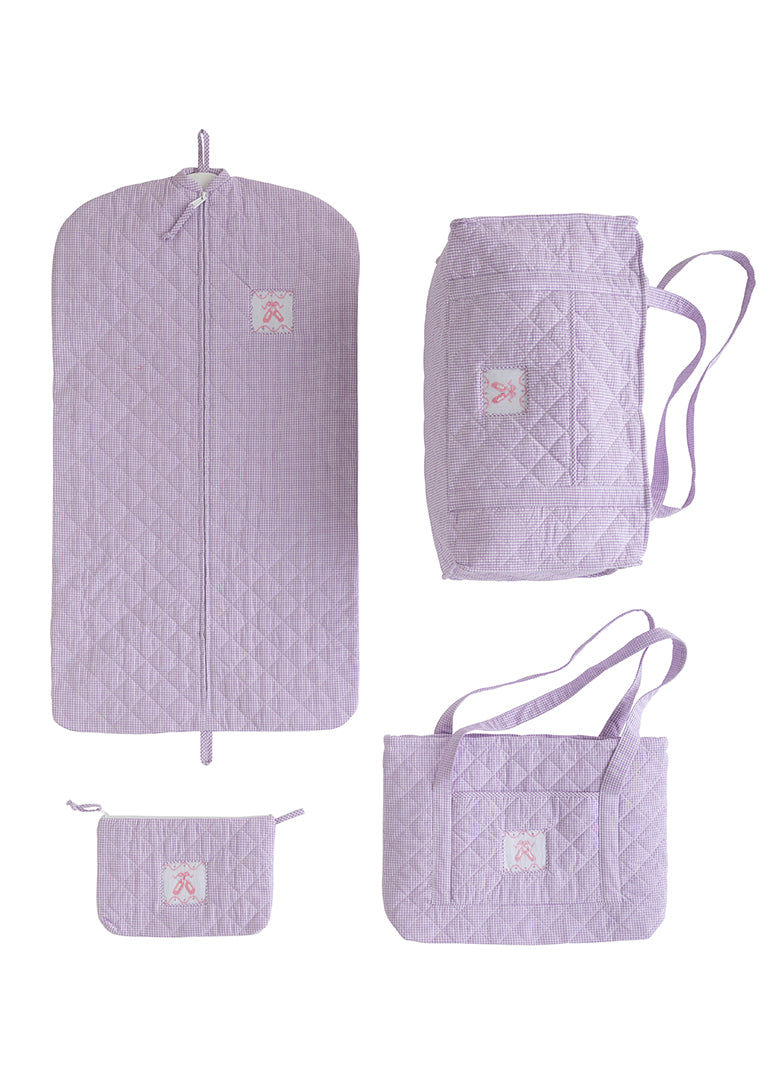 Quilted Luggage Full Set - Lavender Ballet